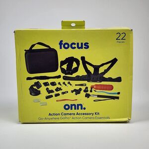Action Camera Accessories Kit 22pc for GoPro Hero Chest Mount Selfie Stick